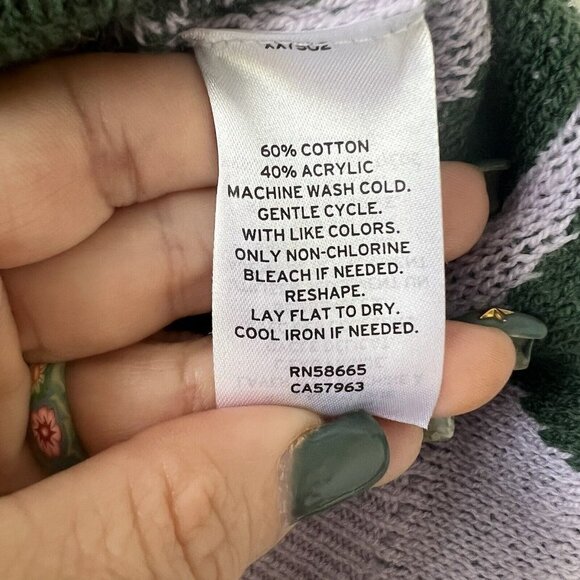 Bp. Be Proud Gender Pride Argyle Sweater Shorts XSMALL Diamond Green Purple - Picture 11 of 11